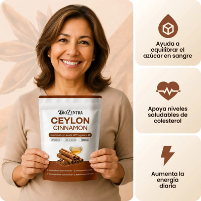 Biozentra - Canela de Ceylon 7200mg con Aceite MCT
